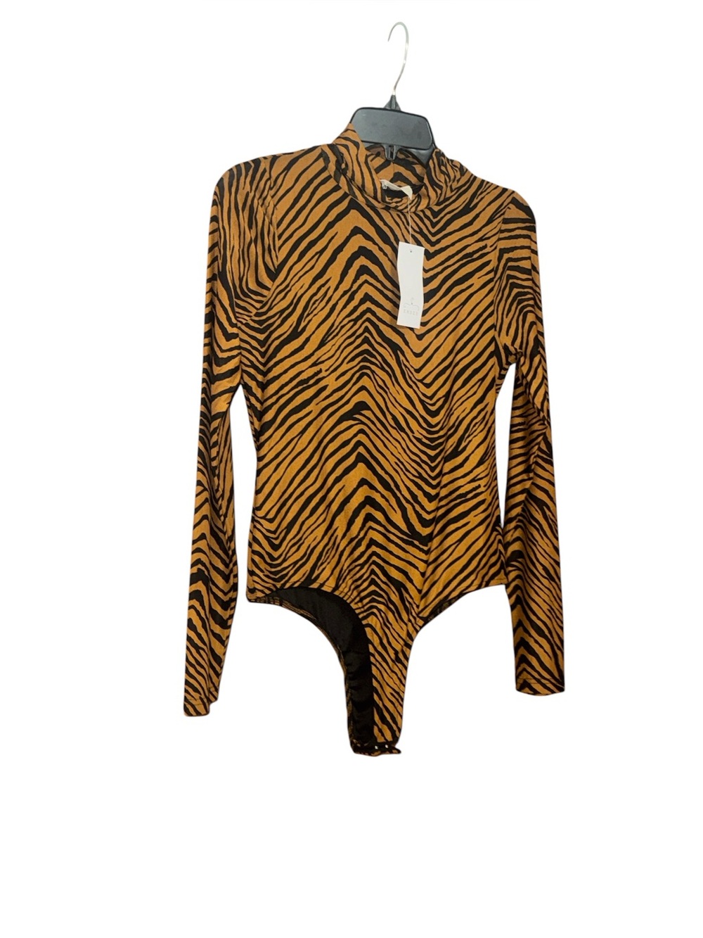 Tiger-Stripe Long Sleeve Bodysuit